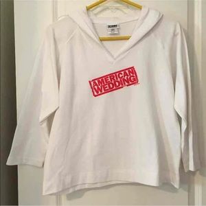 White Womens XL Hoodie Rare Movie Merch